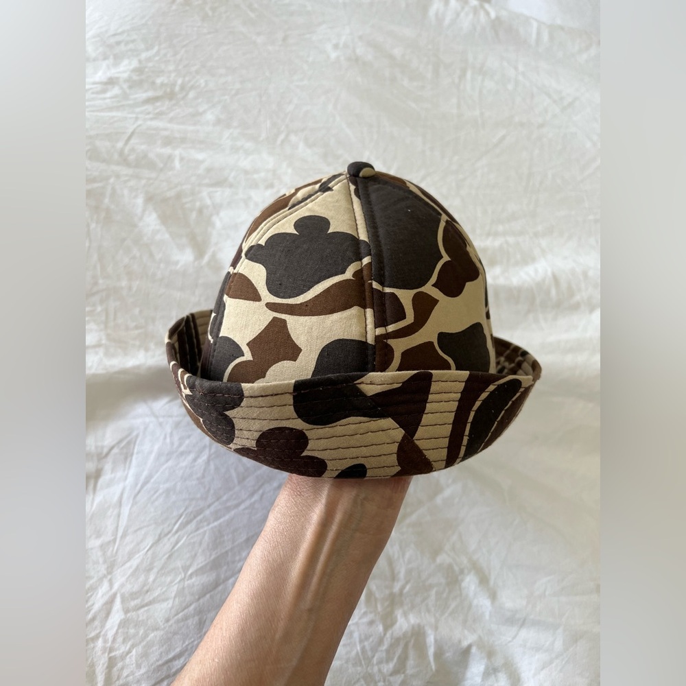 Vintage Winchester | SZ Medium Camouflage Hat Ear Flap Embroidered Deer Hunting - Picture 4 of 7